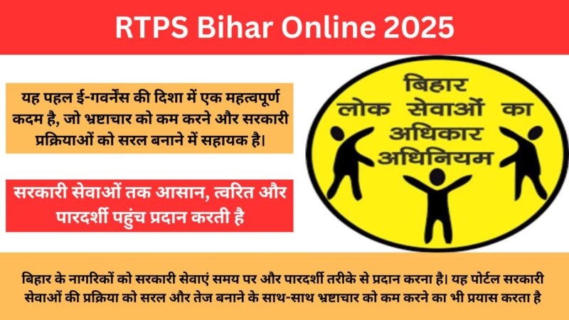 RTPS Bihar Online 2025: जाति प्रमाण पत्र बिहार डाउनलोड